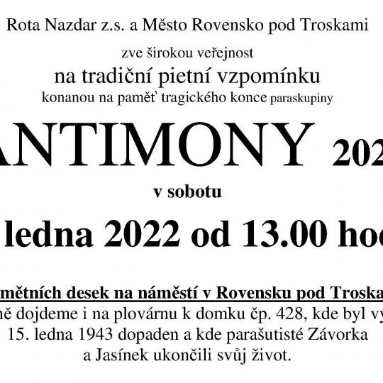 Antimony 2022 - pietní vzpomínka