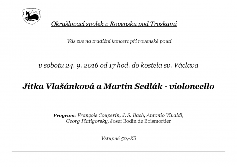 plakát poutní koncert 2016