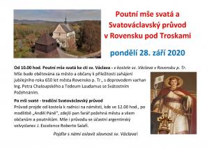 Poutní mše a svatováclavský průvod
