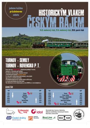 Hsitorickým vlakem Českým rájem 2021