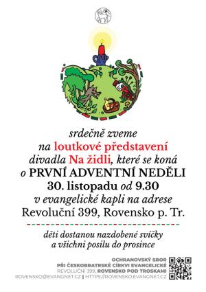 První adventní neděle v evagelické kapli 1